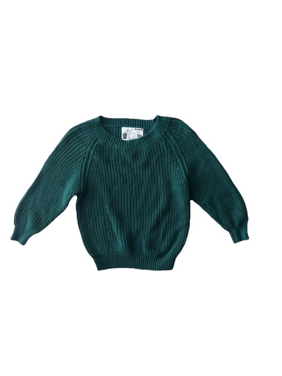 Holland Cooper Other - Kids Forest Green Crewneck Rib Knit Sweater